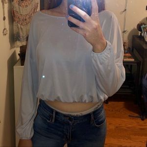 urban outfitters cropped blouse